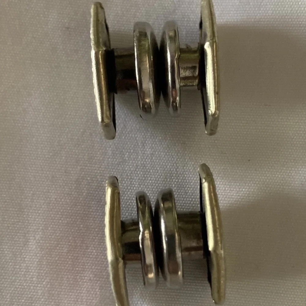 Antique Art Deco Snap Link Cufflinks – Red Enamel Mosaic Design –c.Pre 1923 Rare